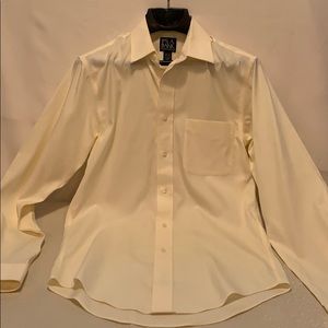 Jos A Bank pale yellow dress shirt